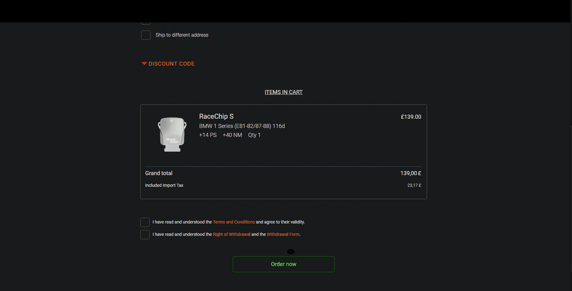 How to apply RaceChip coupon code